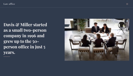 Website template