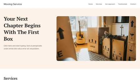Moving Service Website Template