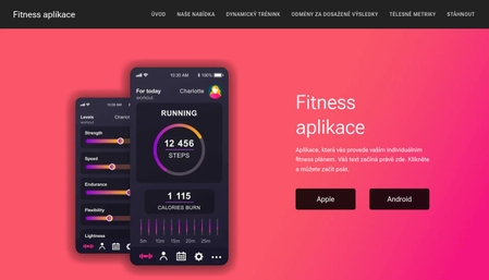Šablona: Fitness aplikace