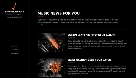 Website template
