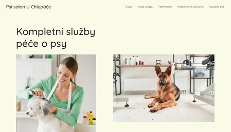 Šablona: Psí salon