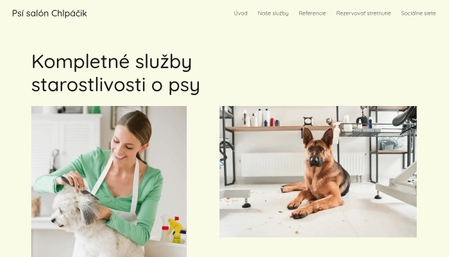 Šablóna: Psí salón