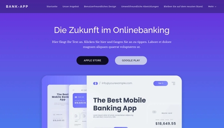 Vorlage Banking-App