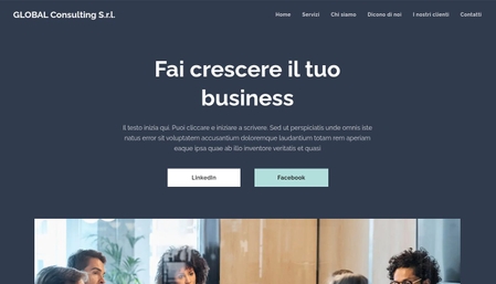 Modello di sito web aziendale generico