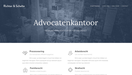 Advocatenkantoor sjabloon