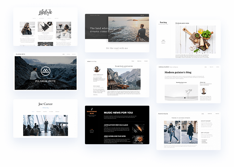 Conception et mise en page du blog